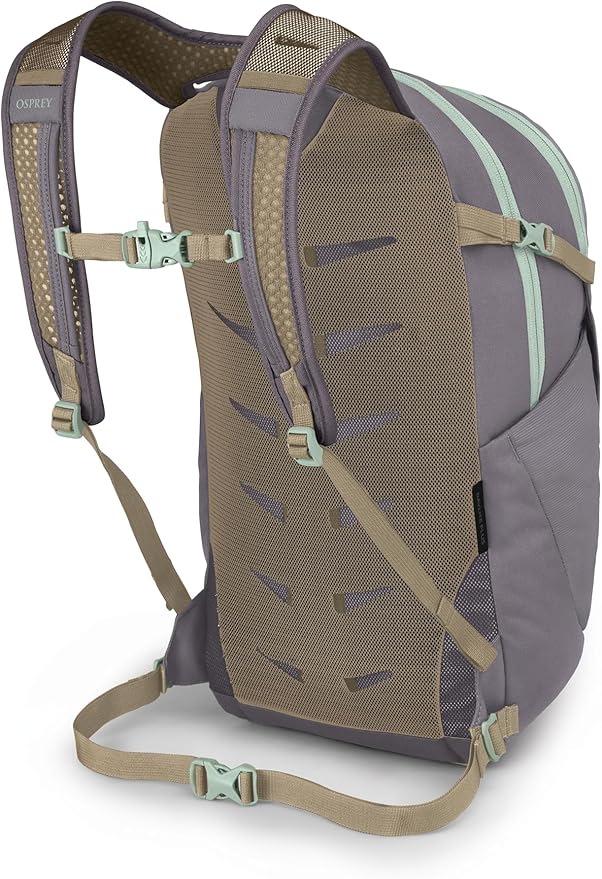 Osprey Daylite Plus Commuter Backpack - Lightweight, Everyday Pack with Laptop Sleeve and Water Bottle Pockets - Ideal for Campus, Work, and Travel with Versatile Storage, Soundwave Grey/Latte Brown