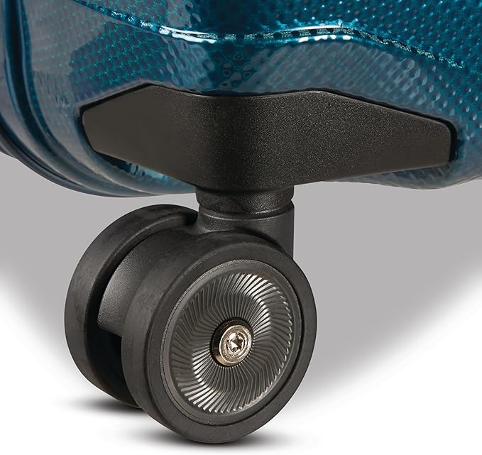 Samsonite Proxis Large Hardside Luggage with Dual Spinner Wheels - Innovative Roxkin™ Lightweight Shell With Ultimate Durability- Includes TSA Lock, Ergonomic Telescoping Handle - Petrol Blue