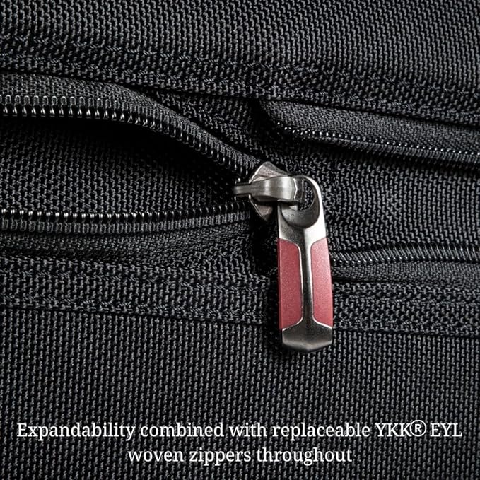 Ricardo Beverly Hills Flight Essentials Softside Expandable Carry-On Travel Luggage with Wheels, Durable Ballistic Nylon Fabric, Water and Stain Resistant, Men and Women, 22-Inch