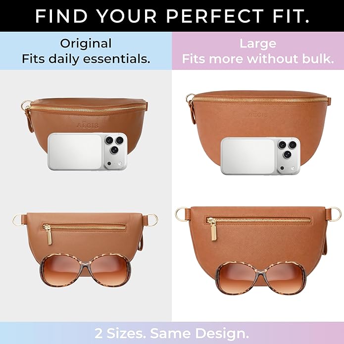 Leather RFID Anti Theft Sling Bag for Women, Pickpocket Proof Travel Crossbody Bag, RFID Blocking Crossbody Purse for Women