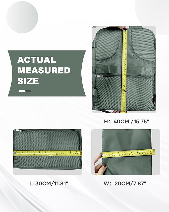 coowoz Travel Backpack Carry On for Women Man Gym Backpack with Laptop Compartment Mochila de Viaje Teacher Personal Item Backpacks Rucksack Airplane Accessories Must Haves Olive Green Small