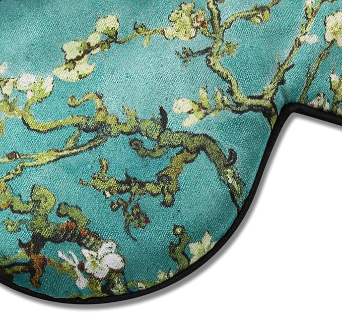 Alaska Bear Natural Silk Sleep Mask, Blindfold, Super Smooth Eye Mask (Blossom Almond)