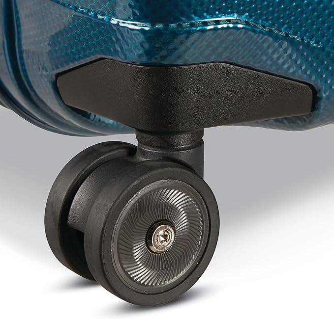 Samsonite Proxis Medium Hardside Luggage with Dual Spinner Wheels - Innovative Roxkin™ Lightweight Shell With Ultimate Durability- Includes TSA Lock, Ergonomic Telescoping Handle - Petrol Blue