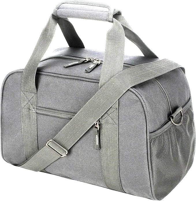 SeaRock 14 inch Small Gym Bag for Men & Women, Mini Duffle Bag for Travel Sports, Lightweight Carry On Duffel Bag, Gray