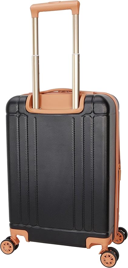 Dockers Hooper Hardside Expandable 8-Wheel Spinner Travel Checked Luggage, 3-Piece Set, Black