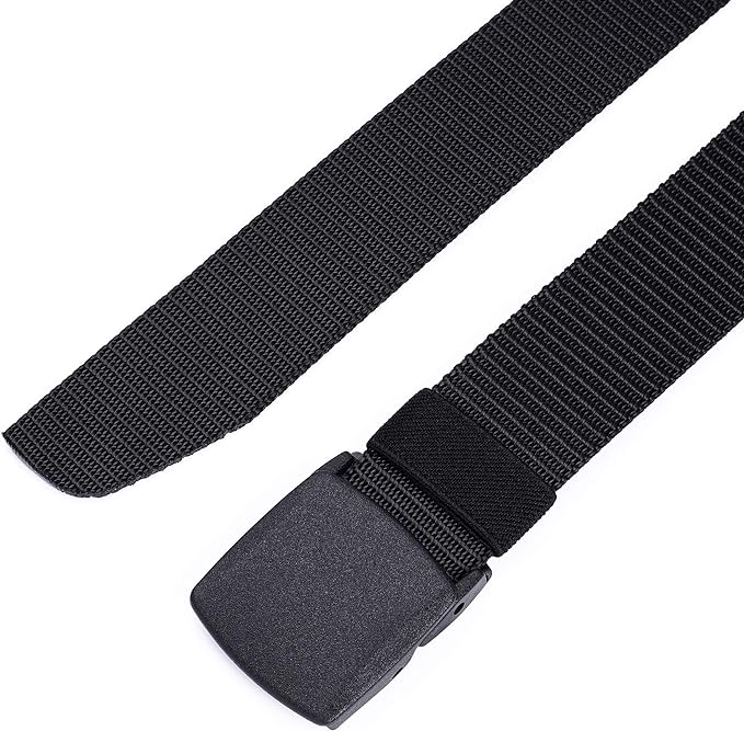 Mile High Life Nylon Web Belt Outdoor Military Belt With TSA Safe Plastic Buckle Belt