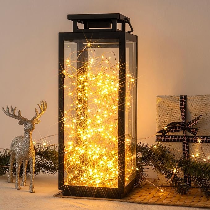 Plug in Long Fairy Lights with Remote 328FT 1000 LED Waterproof Warm White Copper Wire Twinkle String Lights for Indoor Outdoor Christmas Tree Bedroom Porch Wedding Birthday Party Girl's Room