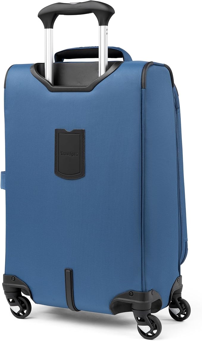 Travelpro Maxlite 5 Softside Expandable Luggage with 4 Spinner Wheels, Lightweight Suitcase, Men and Women, Ensign Blue, Carry-on 21-Inch