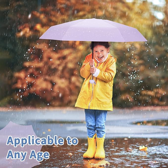 Yoobure Travel Umbrella Portable Compact Umbrellas, Pocket Mini for Purse, Umbrellas for UV Sun & Rain Small for Backpack, Umbrella with Case Folding for Kids Women