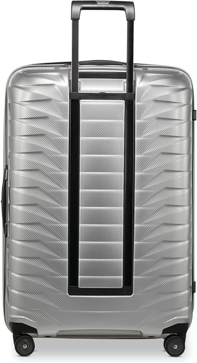 Samsonite Proxis X-Large Hardside Luggage with Dual Spinner Wheels - Innovative Roxkin™ Lightweight Shell With Ultimate Durability- Includes TSA Lock, Ergonomic Telescoping Handle -Silver
