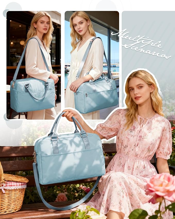 Gym Bag Womens,Travel Duffel Carry on Bag Sport Tote Bag Weekend Overnight Bag