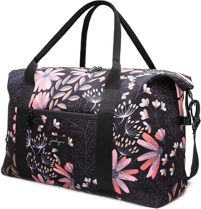 Jadyn Lola Travel Bag, Weekender/Overnight Duffel, Gym Tote Bag for Women, Men