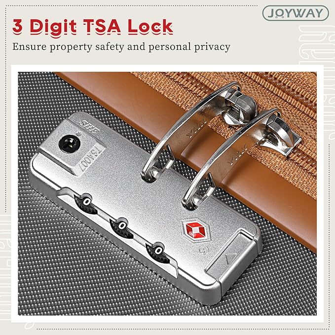 Joyway 28 Inch Luggage with Spinner Wheels, Lightweight Hard Shell Large suitcase, 3 Piece Luggage Sets with TSA Lock