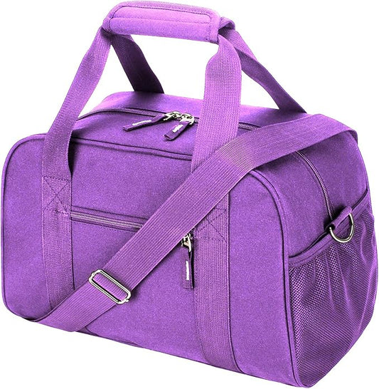 SeaRock 14 inch Small Gym Bag for Men & Women, Mini Duffle Bag for Travel Sports, Lightweight Carry On Duffel Bag, Purple