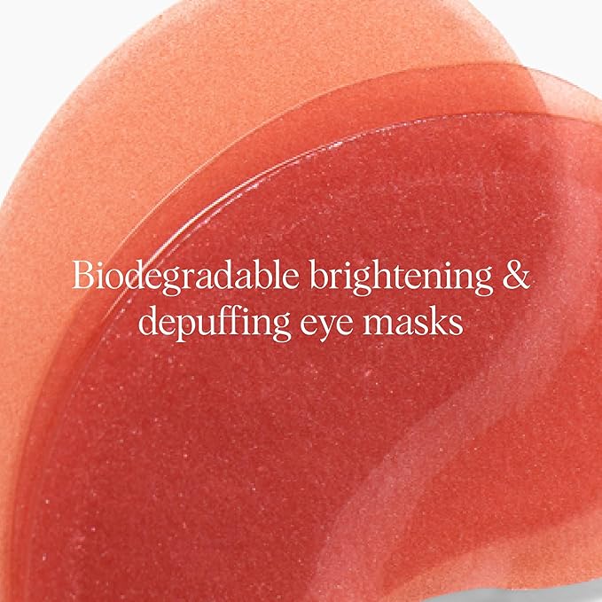 DRMTLGY Brightening Eye Masks – Biodegradable Hydrogel Under Eye Patches with Caffeine, Peptides, Hyaluronic Acid & Niacinamide – Depuff, Hydrate & Smooth Dark Circles – 60 Count