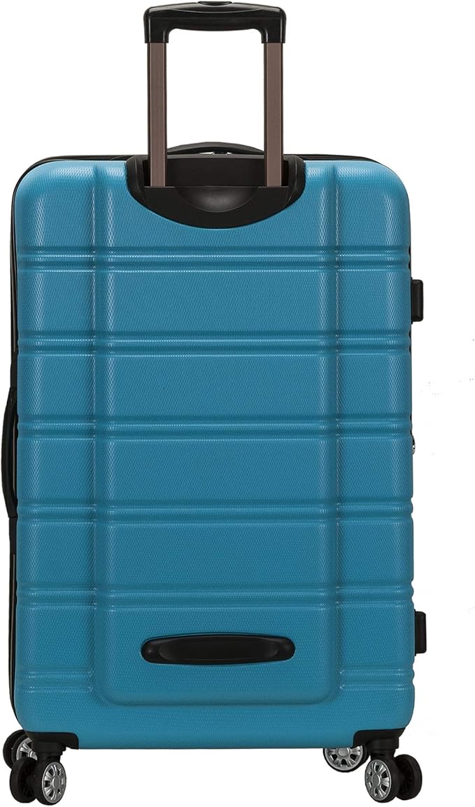 Rockland Melbourne Hardside Expandable Spinner Wheel Luggage, Turquoise, 3-Piece Set (20/24/28)