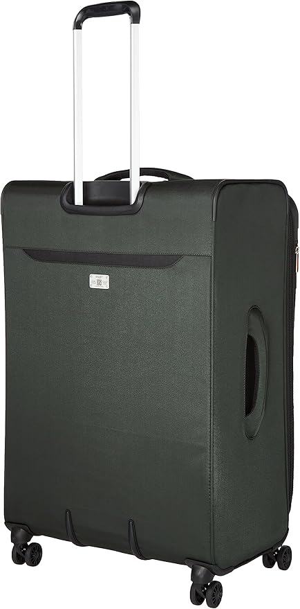 DELSEY PARIS Sky Max 2.0 Softside Expandable Luggage with Spinner Wheels, Green, Checked-Medium, 24 Inch