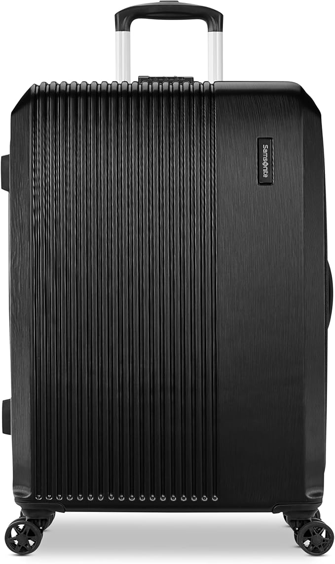 Samsonite Alliance SE Hardside Luggage with Spinner Wheels, Lightweight, LARGE SPINNER, BASS BLACK