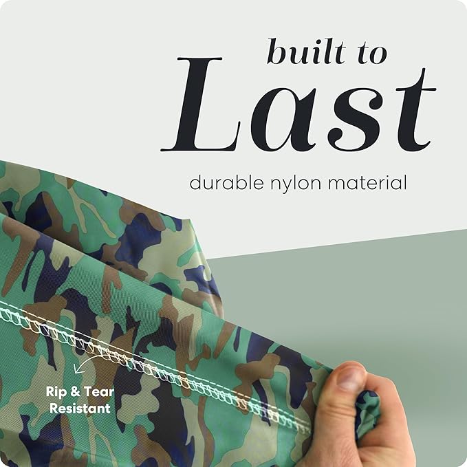 Handy Laundry XL Laundry Bag – Heavy Duty Nylon, 30" x 40", Large Capacity, Locking Drawstring Closure, Machine Washable, Durable Dirty Clothes Bag for Travel, Dorm, College, Storage – Camouflage