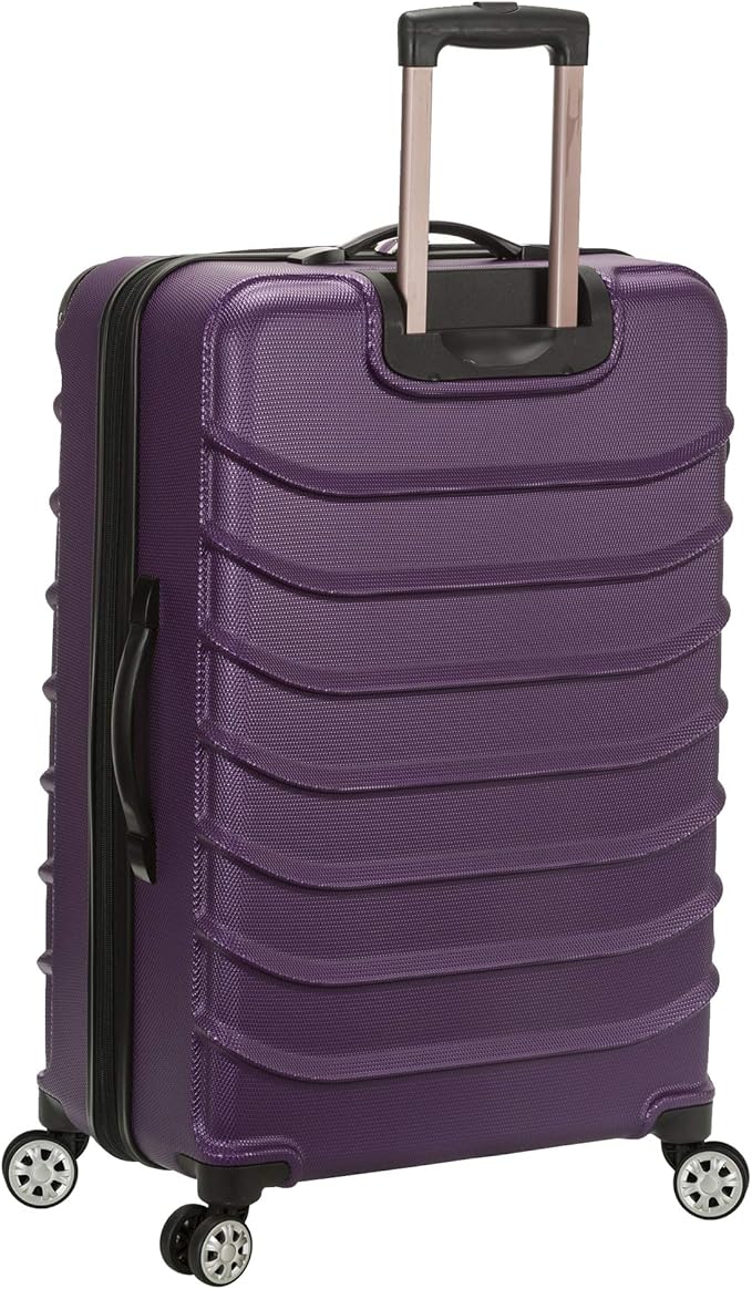 Rockland Speciale Hardside 2-Piece Expandable Spinner Luggage Set, Purple, 2-Piece Set (20/28) (F230-PURPLE)