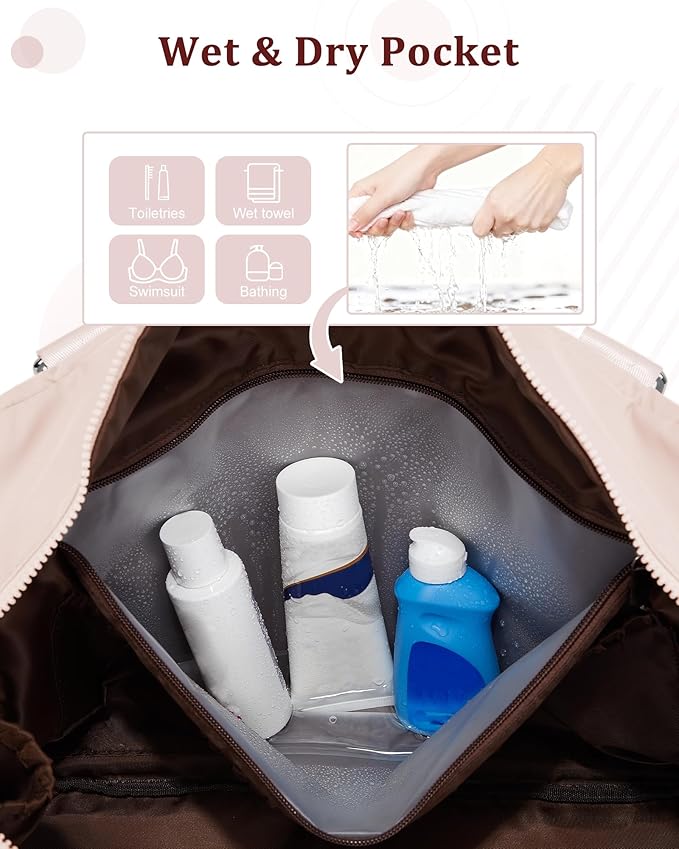 Gym Bag Womens,Travel Duffel Carry on Bag Sport Tote Bag Weekend Overnight Bag