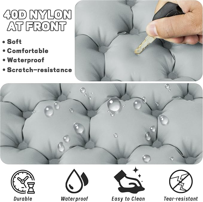 ONTYZZ Inflatable Seat Cushion Lightweight Airplane Seat Cushion Stadium Seat Travel Cushion for Climbing Hiking Office Airplane