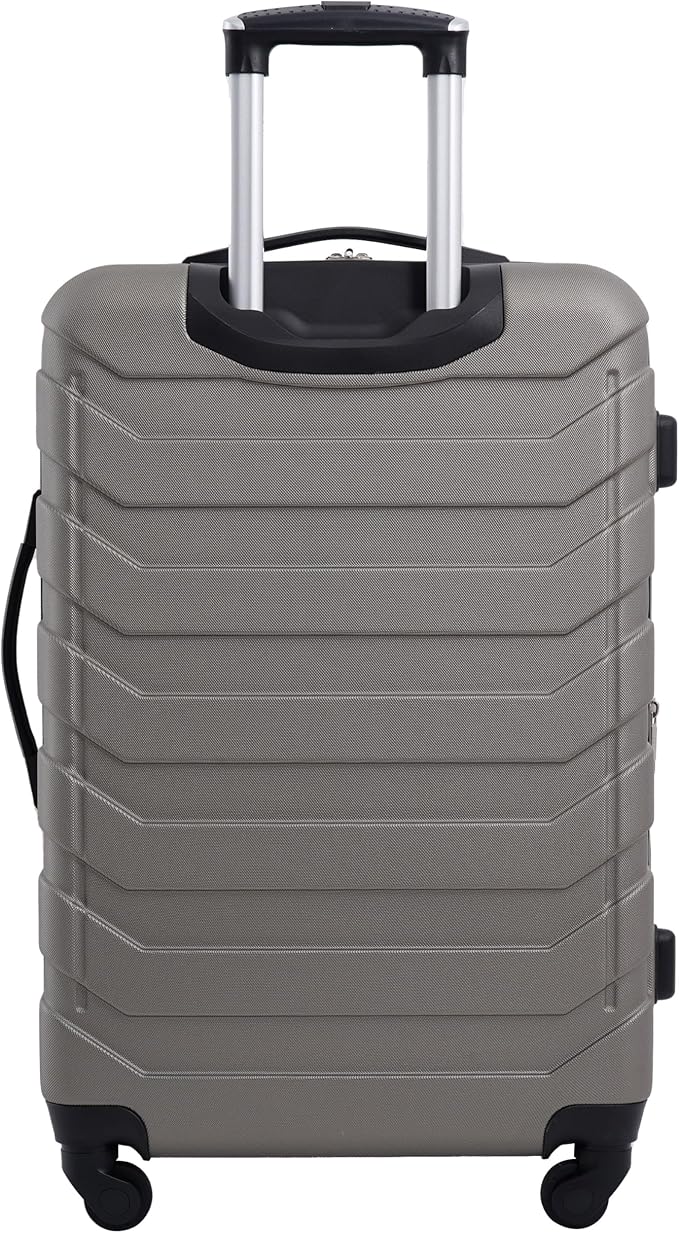 Wrangler 4 Piece Miami Luggage and Packing Cubes Set, Desert Taupe