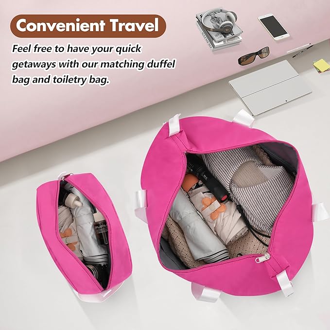 Merax 24 Inch Checked Luggage, Expandable Suitcase with Spinner Wheels, Hard Shell Vintage Luggage Set with TSA Lock(Pink)