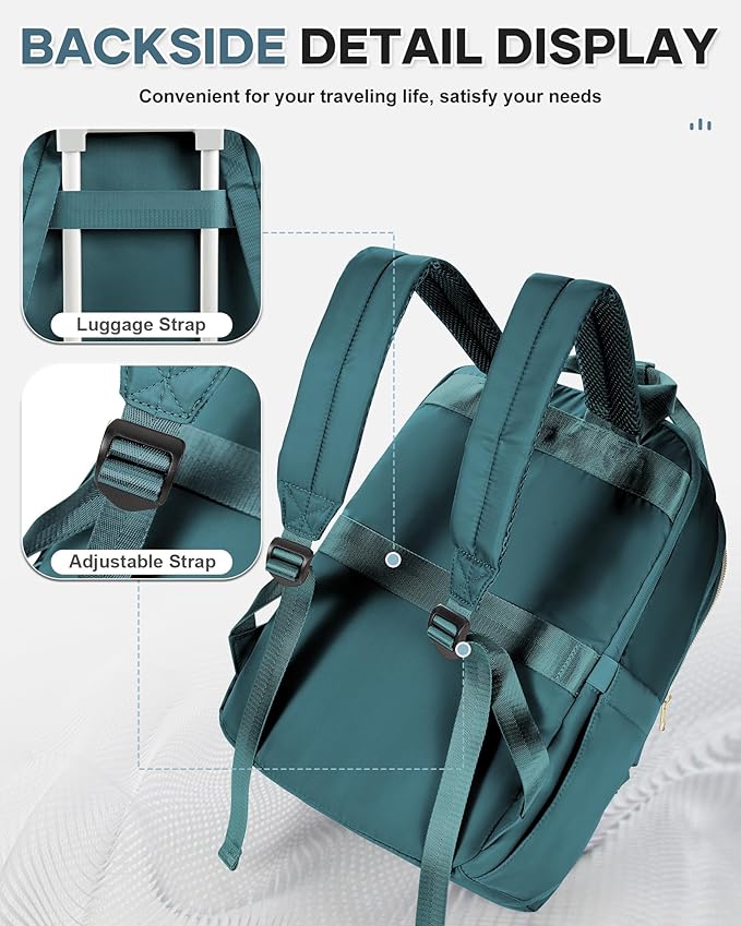 wepadre Small Travel Backpack Carry on Flight Approved Personal Item Travel Bag Carry on Backpack for Women Work Laptop Backpack for Traveling Carry on Luggage Mochila De Viaje