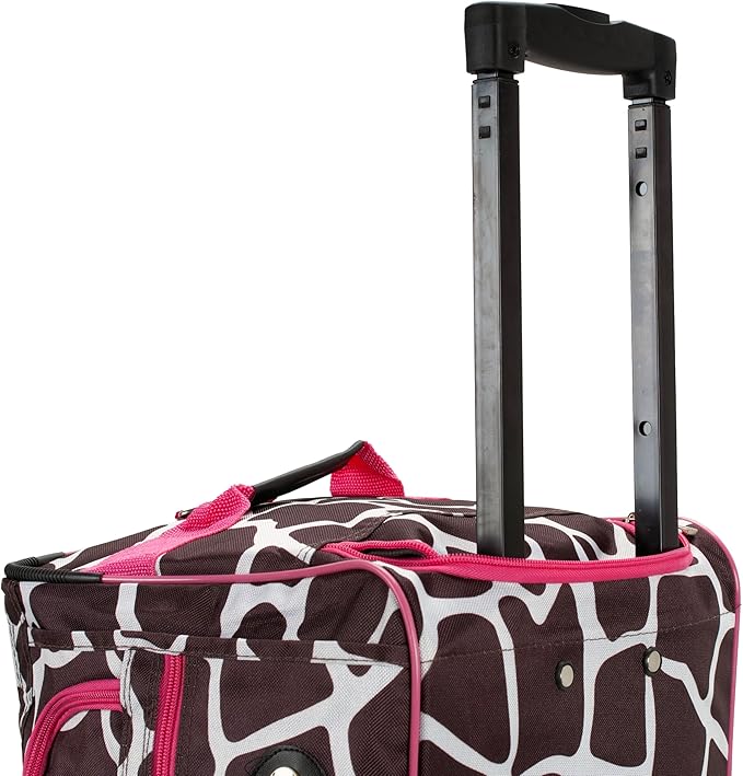 Rockland Rolling Duffel Bag, Black, 22"