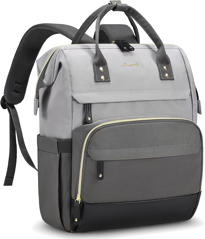 LOVEVOOK Laptop Backpack for Women, 17 Inch Work Business Backpacks Purse With Large Capacity, Waterproof Nurse Bag College Bookbag for School, Waterproof Casual Daypack for Travel