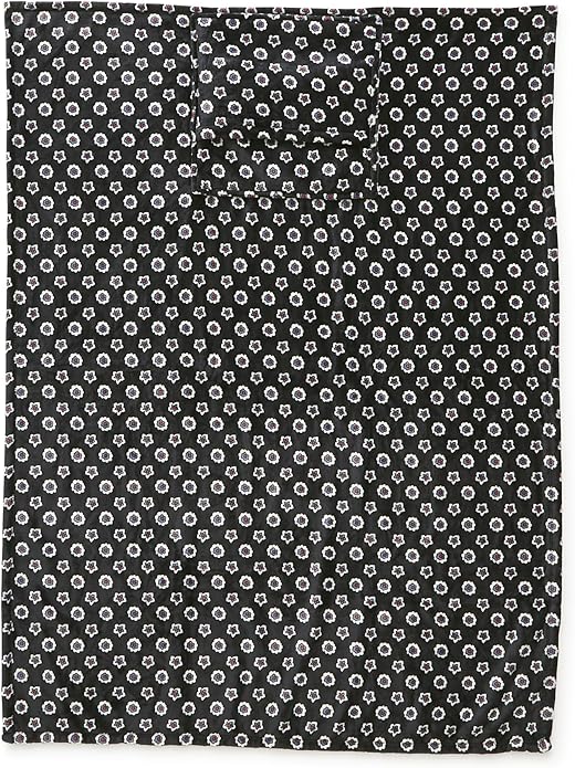 Vera Bradley Women's Fleece Plush Throw Blanket, Mini Flower Dot Black, One Size