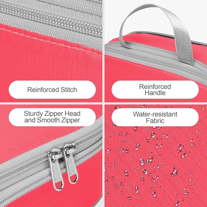 Cambond Compression Packing Cubes for Travel Women - Lightweight Luggage Organizers Bag Packing Cubes for Carry on Suitcases
