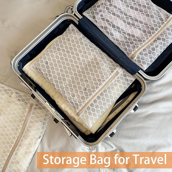 3 Pack Laundry Bag, Durable Big Honeycomb Mesh Laundry Bags Suitable for Delicate Clothes Washing 19.6 x 15.7 Inches (3 Large)