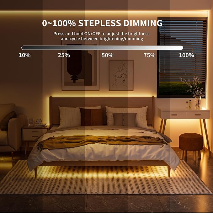 PAUTIX COB LED Strip with Motion Sensor,5V USB LED Tape Light 2700K Warm White,9.84ft Super Bright,Dimmable Motion Activated LED Strip Light for Bedroom,Cabinets,Kitchen,Stair,Closet Lighting Projects