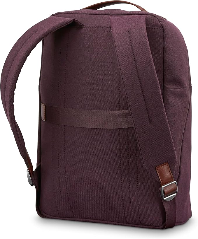 Samsonite Virtuosa Carry-On Travel Backpack with Padded Laptop Sleeve, Merlot