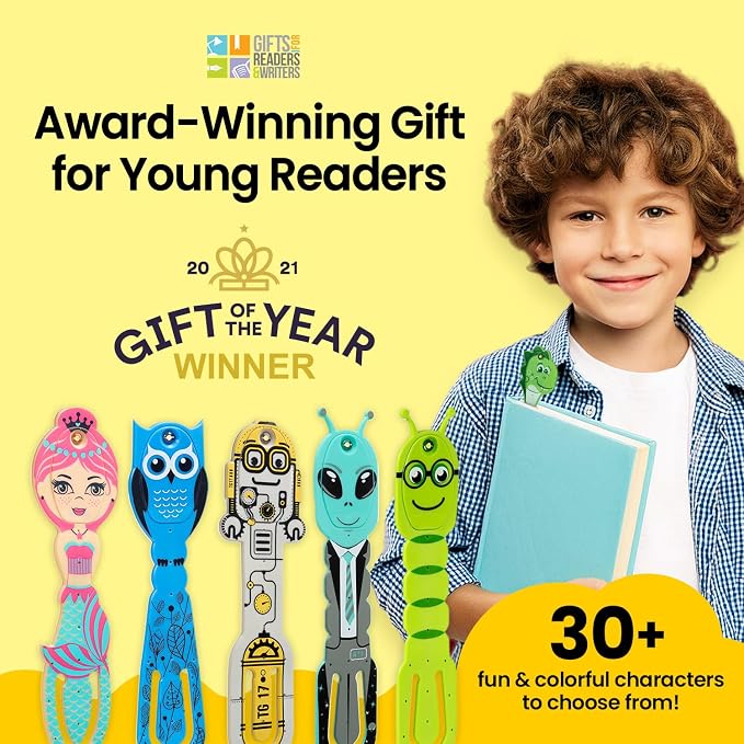 Flexilight Pal Reading Light 2 in 1 Bookmark Book Light LED Clip On Reading Lamp Children and Adult Book Torch Book Accessories Gift for Readers