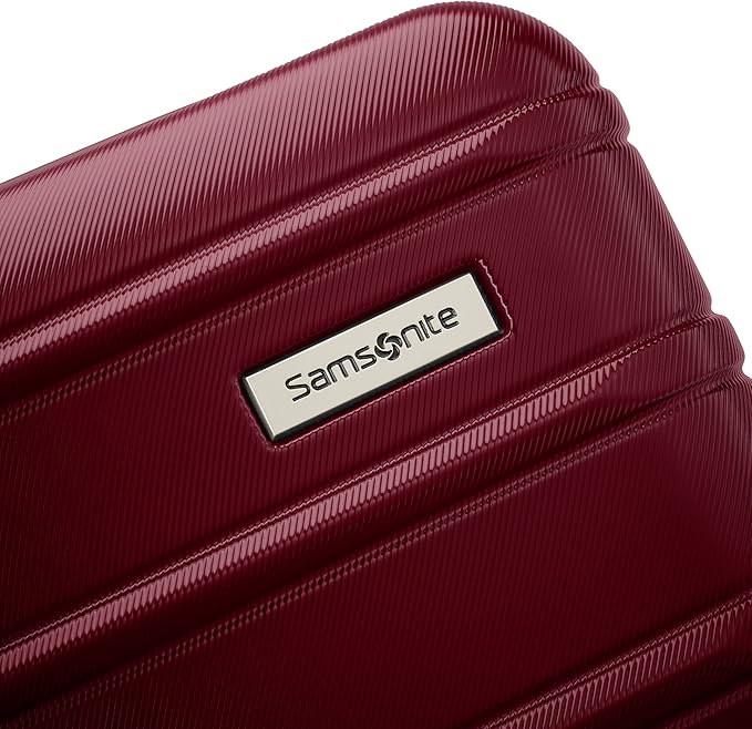 Samsonite Omni 2 Hardside Expandable Luggage with Spinner Wheels, 3-Piece Set (19/24/28), Natural Merlot