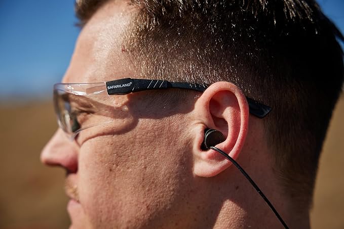 Safariland Pro Impulse Plus Hearing Protection, in Ear Earplugs with Keychain Storage Case – for Firing Range, Shooting and Hunting