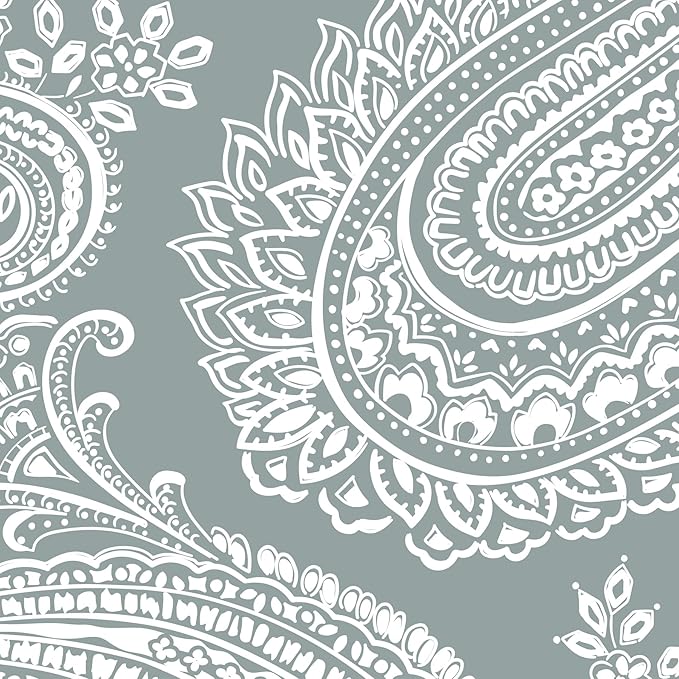 Performance Twill Medium Travel Duffle Bag, Cloud Gray Paisley