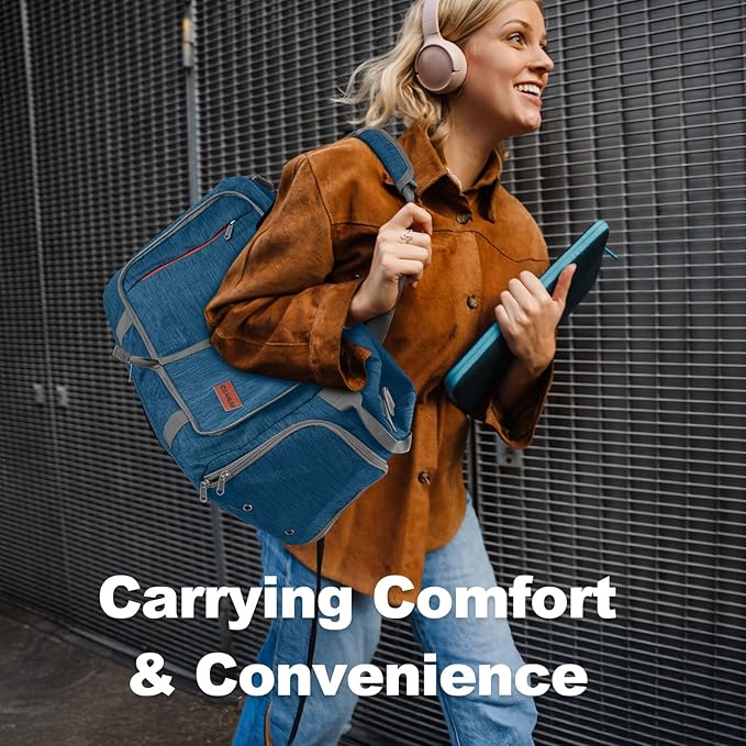 Canway 40L Foldable Duffle Bag for Travel Men & Women Carry On 22"x14"x9" Airline Approved, Small Luggage Overnight Bag with Shoe Compartment, Water-Resistant Gym & Sports Bag
