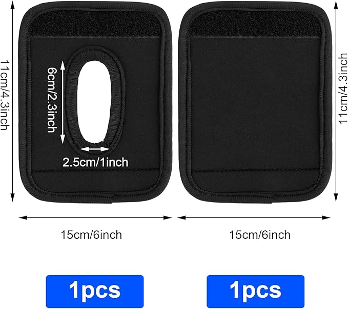 Luggage Handle Wrap,2Pack Soft Grip Handle Cover Luggage Identifier with Hollow Design Detachable Carry Sleeve Accessories for Push-Button Trolley Travel Bag