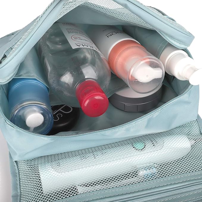 Narwey Small Hanging Travel Toiletry Bag for Women, Travel Bag for Toiletries, Makeup Bag Organizer Make Up Bags Cosmetic Bags for Girls