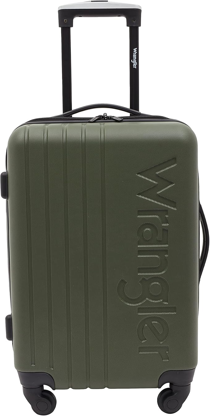 Wrangler Quest Luggage Set, Olive Green, 3 Piece Set (30"/26"/22")
