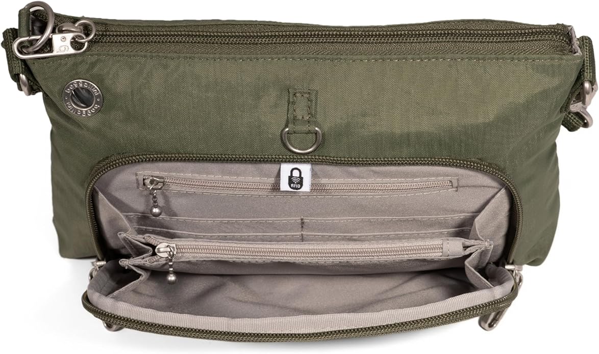 Baggallini womens Securtex Anti-theft Memento Crossbody Bag