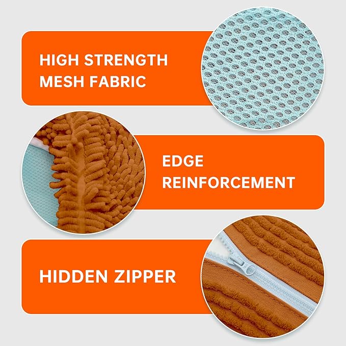 1PCS Shoes Washing Machine Bags, Laundry Shoe Bag for Washer and Dryer, Reusable and Durable Zipper Sneaker Shoe Washing Bag, Tennis Shoes Cleaning Bag for All Shoe Types (Chocolate)