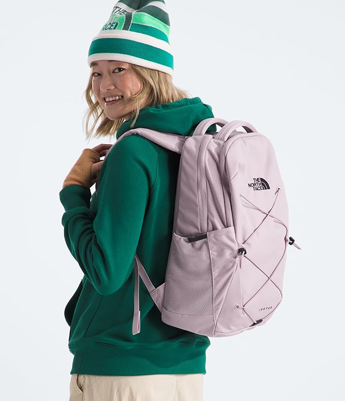The North Face Women's Jester Everyday Laptop Backpack - Commuter Travel Bag, Laptop Sleeve, Water-Repellent, Ashen Purple/TNF Black, One Size