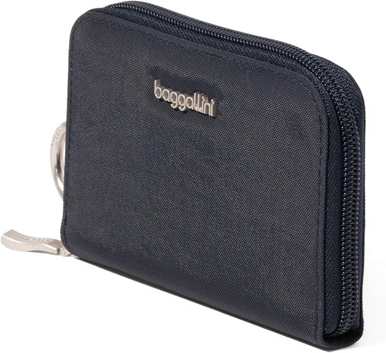 Baggallini Deluxe Card Case - Lightweight 5.5"x3.3" RFID Protected Womens Wallet Card Holder
