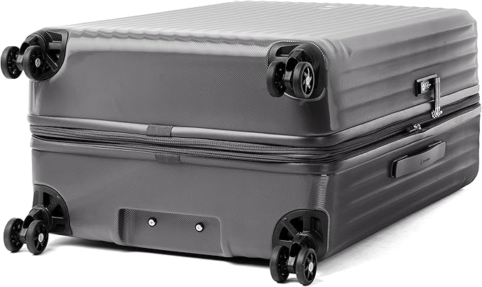 Travelpro Maxlite Air Hardside Expandable Checked Luggage, 8 Spinner Wheels, Lightweight Hard Shell Polycarbonate Suitcase, Shadow Grey, Checked Large 28-Inch