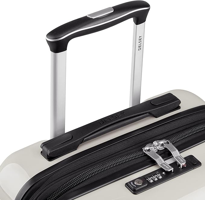 DELSEY PARIS Cruise 3.0 Hardside Expandable Luggage with Spinner Wheels, Glossy Ivory, 2 Piece Set (20/28)